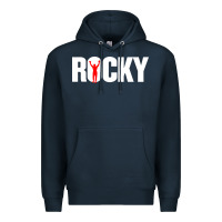 Navy boxer r o c k y Premium Hoodie - DesignPulse