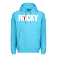 Ocean Blue boxer r o c k y Premium Hoodie - DesignPulse