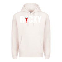 Pale Pink boxer r o c k y Premium Hoodie - DesignPulse