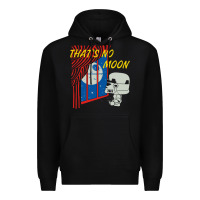 Black that's no moon Premium Hoodie - DesignPulse