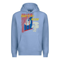 Colony Blue that's no moon Premium Hoodie - DesignPulse