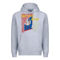 Heather Grey that's no moon Premium Hoodie - DesignPulse