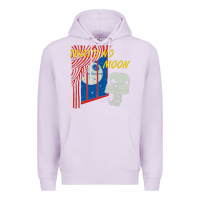 Lilac that's no moon Premium Hoodie - DesignPulse
