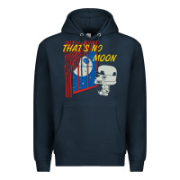 Navy that's no moon Premium Hoodie - DesignPulse