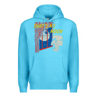 Ocean Blue that's no moon Premium Hoodie - DesignPulse