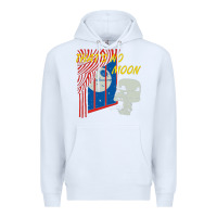 White that's no moon Premium Hoodie - DesignPulse