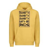 Antique Gold boogity lets go racing Premium Hoodie - DesignPulse