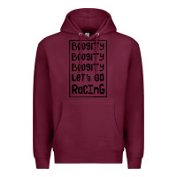 Burgundy boogity lets go racing Premium Hoodie - DesignPulse