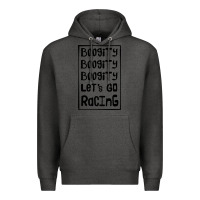 Charcoal Heather boogity lets go racing Premium Hoodie - DesignPulse