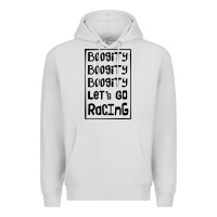Dove Grey boogity lets go racing Premium Hoodie - DesignPulse