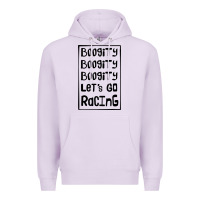 Lilac boogity lets go racing Premium Hoodie - DesignPulse