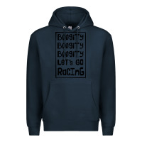 Navy boogity lets go racing Premium Hoodie - DesignPulse