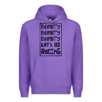 Purple boogity lets go racing Premium Hoodie - DesignPulse