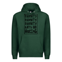Sports Green boogity lets go racing Premium Hoodie - DesignPulse