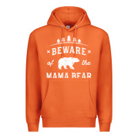 Carrot beware mama bear mom protect strong mother graphic clip art t shirt Premium Hoodie - DesignPulse