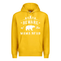 Lemon beware mama bear mom protect strong mother graphic clip art t shirt Premium Hoodie - DesignPulse