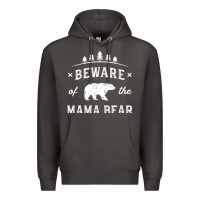 Beware Mama Bear Mom Protect Strong Mother Graphic Clip Art T Shirt Premium Hoodie | Teevron