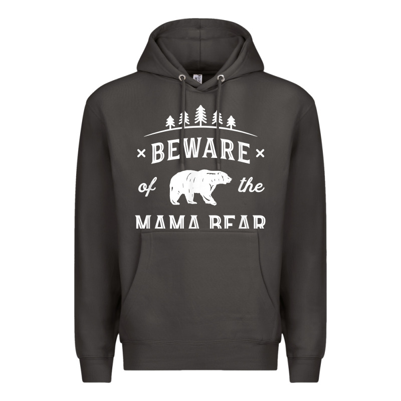 Beware Mama Bear Mom Protect Strong Mother Graphic Clip Art T Shirt Premium Hoodie by DesignPulse | Teevron