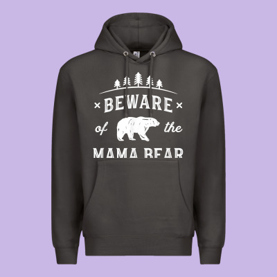 Beware Mama Bear Mom Protect Strong Mother Graphic Clip Art T Shirt Premium Hoodie Designed By Designpulse