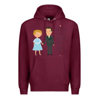 Burgundy sound of music - loving me Premium Hoodie - DesignPulse