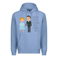 Colony Blue sound of music - loving me Premium Hoodie - DesignPulse