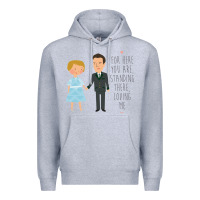 Heather Grey sound of music - loving me Premium Hoodie - DesignPulse