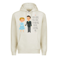 Oatmeal Heather sound of music - loving me Premium Hoodie - DesignPulse