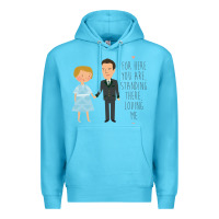Ocean Blue sound of music - loving me Premium Hoodie - DesignPulse