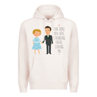 Pale Pink sound of music - loving me Premium Hoodie - DesignPulse