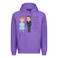 Purple sound of music - loving me Premium Hoodie - DesignPulse