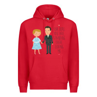 Red sound of music - loving me Premium Hoodie - DesignPulse