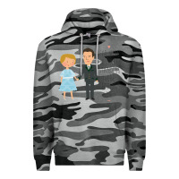 Slate Camo sound of music - loving me Premium Hoodie - DesignPulse