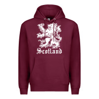 Burgundy youth scotland Premium Hoodie - DesignPulse