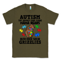 Army Green Autism grizzlies Classic Tee - FaDigitalArtStudio