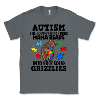 Charcoal Heather Autism grizzlies Classic Tee - FaDigitalArtStudio