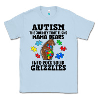 Dusty Blue Autism grizzlies Classic Tee - FaDigitalArtStudio