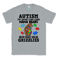 Heather Grey Autism grizzlies Classic Tee - FaDigitalArtStudio