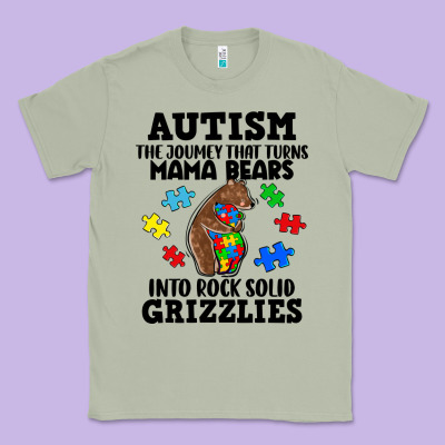 Autism Grizzlies Classic Tee Designed By Fadigitalartstudio