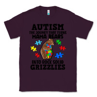 Plum Autism grizzlies Classic Tee - FaDigitalArtStudio