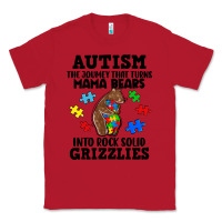 Red Autism grizzlies Classic Tee - FaDigitalArtStudio
