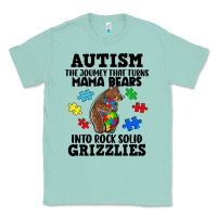 Seafoam Autism grizzlies Classic Tee - FaDigitalArtStudio