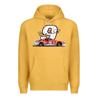 Mustard Bill Elliott 1988 Winston Cup 9 Stock Car  Classic Premium Hoodie - DesignPulse