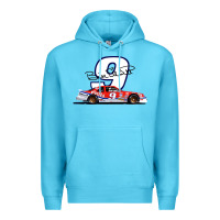 Ocean Blue Bill Elliott 1988 Winston Cup 9 Stock Car  Classic Premium Hoodie - DesignPulse