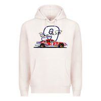 Pale Pink Bill Elliott 1988 Winston Cup 9 Stock Car  Classic Premium Hoodie - DesignPulse