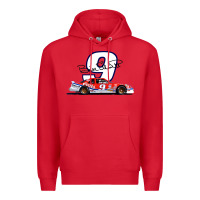 Red Bill Elliott 1988 Winston Cup 9 Stock Car  Classic Premium Hoodie - DesignPulse