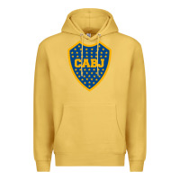 Antique Gold Boca Juniors Premium Hoodie - DesignPulse