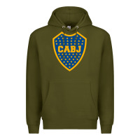 Army Green Boca Juniors Premium Hoodie - DesignPulse