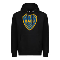 Black Boca Juniors Premium Hoodie - DesignPulse