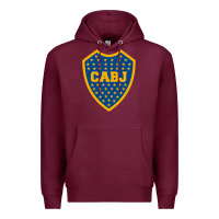 Burgundy Boca Juniors Premium Hoodie - DesignPulse