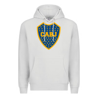 Dove Grey Boca Juniors Premium Hoodie - DesignPulse